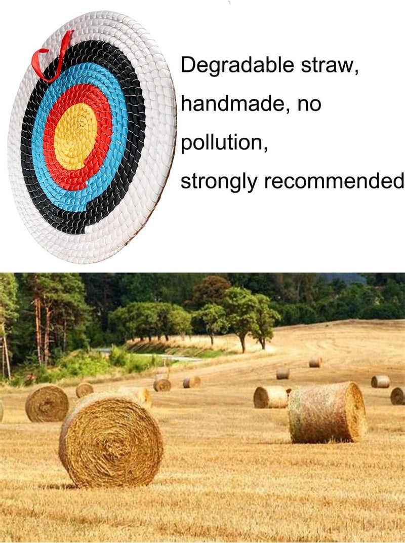 AUVIM Archery Target - Backyard Straw Archery Target for Recurve Compound or Longbow - 20 Inch Traditional Bow Arrow Target for Kids Youth Adult Archery Hunting Practice - Image 5